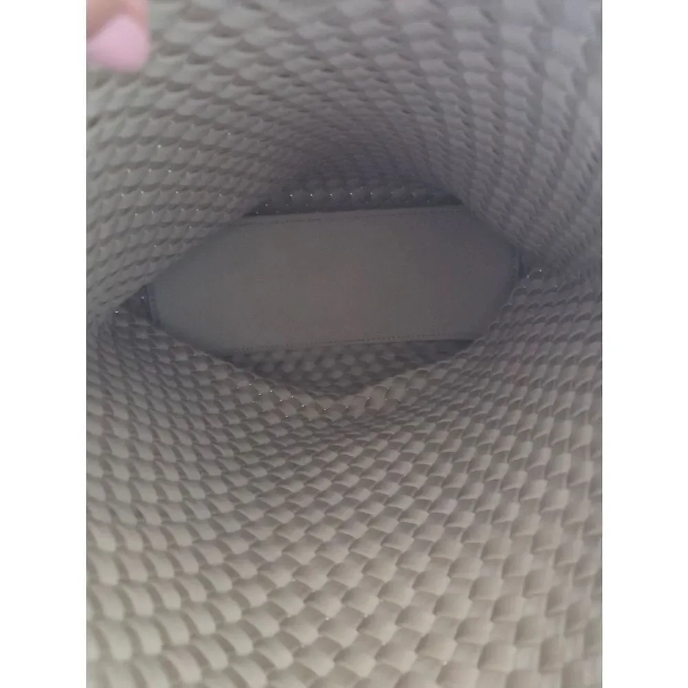 Woven Taupe Hobo Bag with Matching Pouch